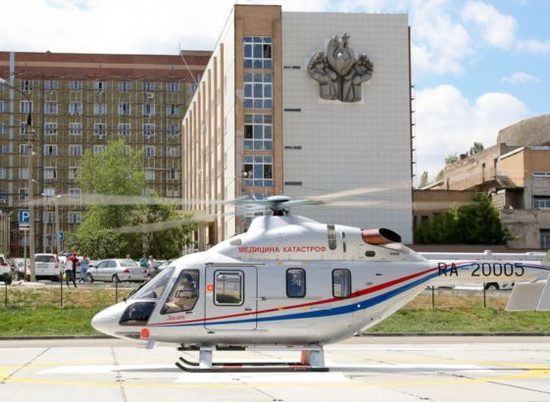 В 25-ю больницу Волгограда на вертолете доставили мальчика из Котово